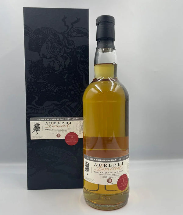 Ardnamurchan 10 Year Old Single Malt Scotch Whisky - Adelphi Bottlers 700mL
