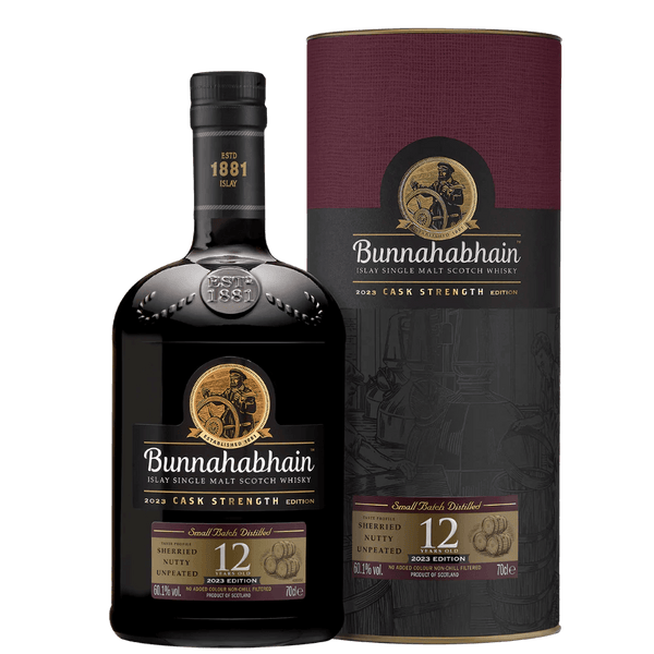 Bunnahabhain 12 Year Old Cask Strength 2023 Islay Single Malt Scotch Whisky 700mL