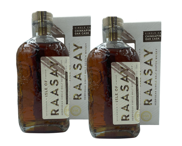 Isle of Raasay 'Na Sia' 5YO Chinkapin Cask Bundle (peated and unpeated expression)