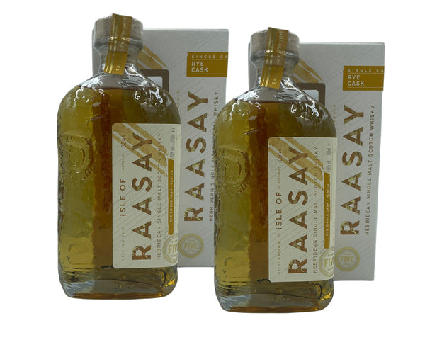Isle of Raasay 'Na Sia' 5YO Ex-Rye Bundle (Peated + Unpeated expression)