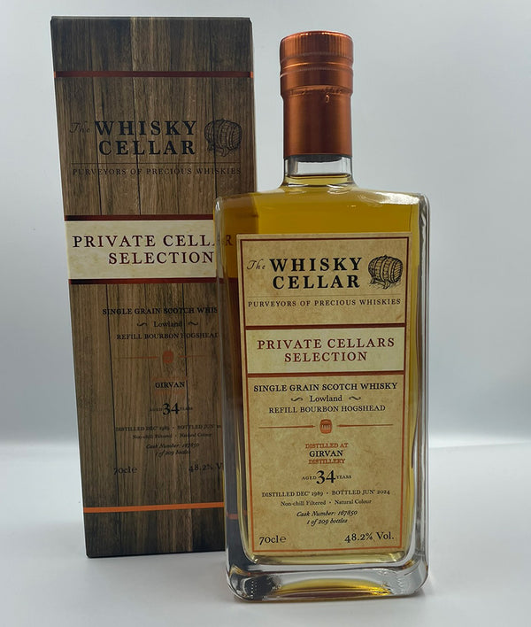 Girvan 1989 34 Year Old Single Grain - The Whisky Cellars 700mL