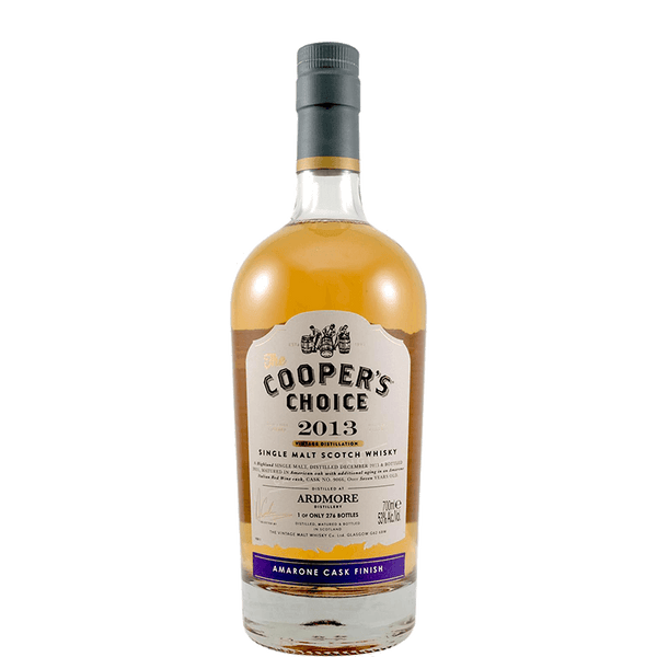 Ardmore 2013 7 year old amarone cask finish by the coopers choice single malt scotch whisky