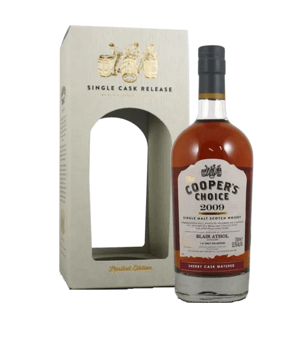 Blair Athol 11 year old 2009 coopers choice sherry matured single malt scotch whisky 700ml