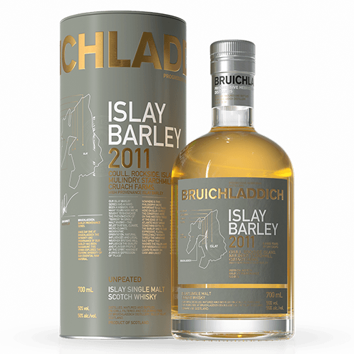 Bruichladdich Islay Barley 2011 scotch whisky in gift tin