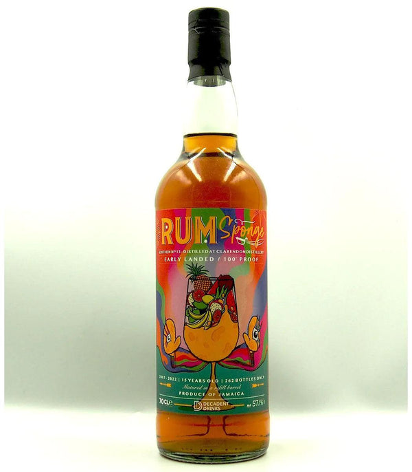 Clarendon 15 Year Old 2007 Ed. 013 Jamaican Rum - Rum Sponge 700mL