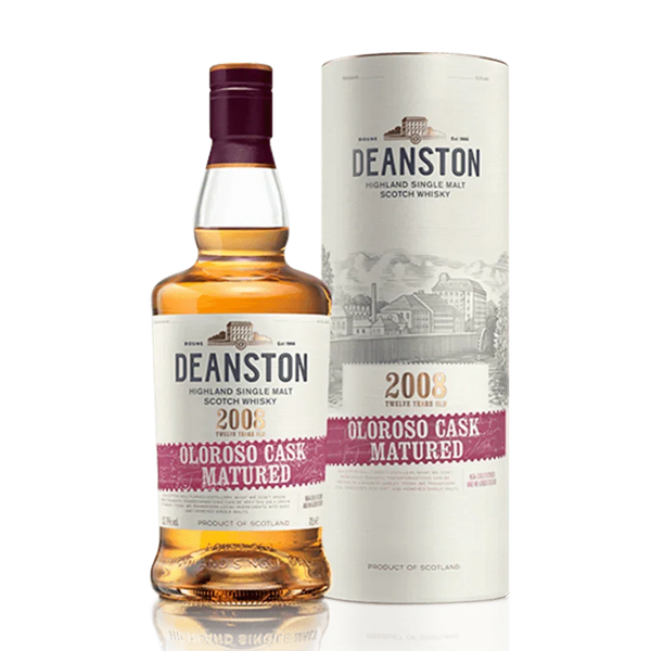 Deanston 2008 12 Year Old Oloroso cask matured Single Malt Scotch Whisky 700mL