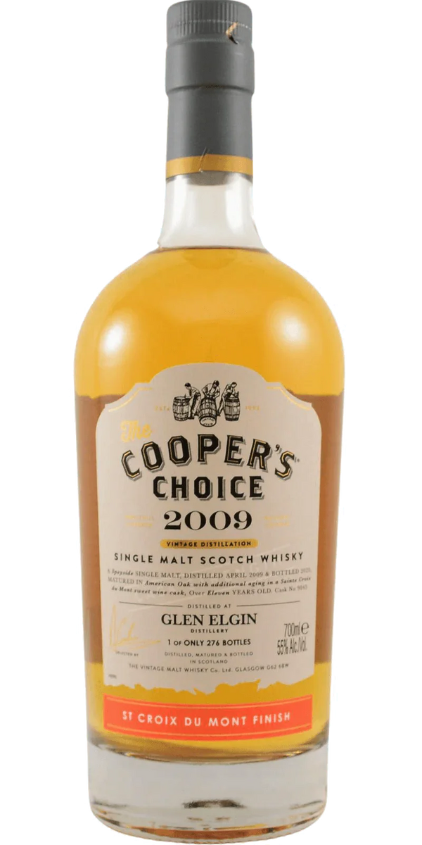 Coopers Choice Glen Elgin 2009 11 year old St Croix du mont finish scotch whisky 700ml