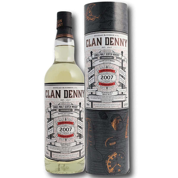 Glentauchers 12 year old 2007 Douglas MacGibbons Clan Denny single cask scotch whisky