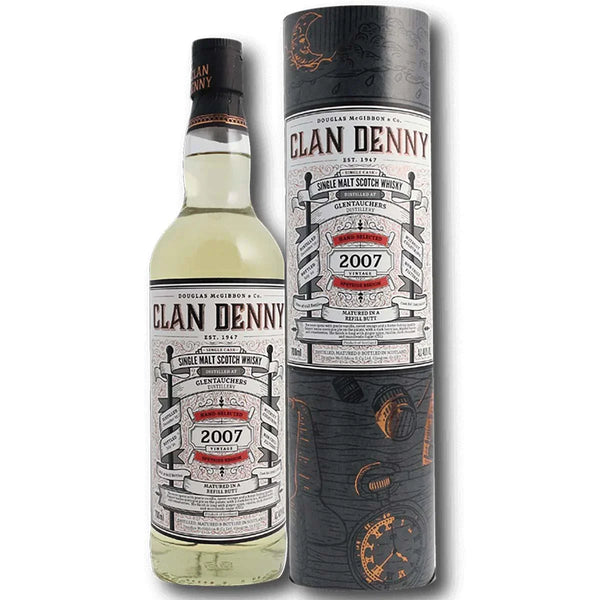 Glentauchers 12 year old 2007 Douglas MacGibbons Clan Denny single cask scotch whisky