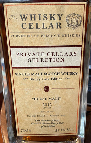 House Malt 2012 (2022 release) - The Whisky Cellar Scotch Whisky