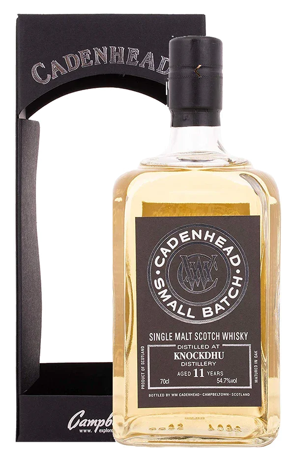 Knockdhu 11 year old 2006 small batch scotch whisky by Cadenhead 700ml in giftbox