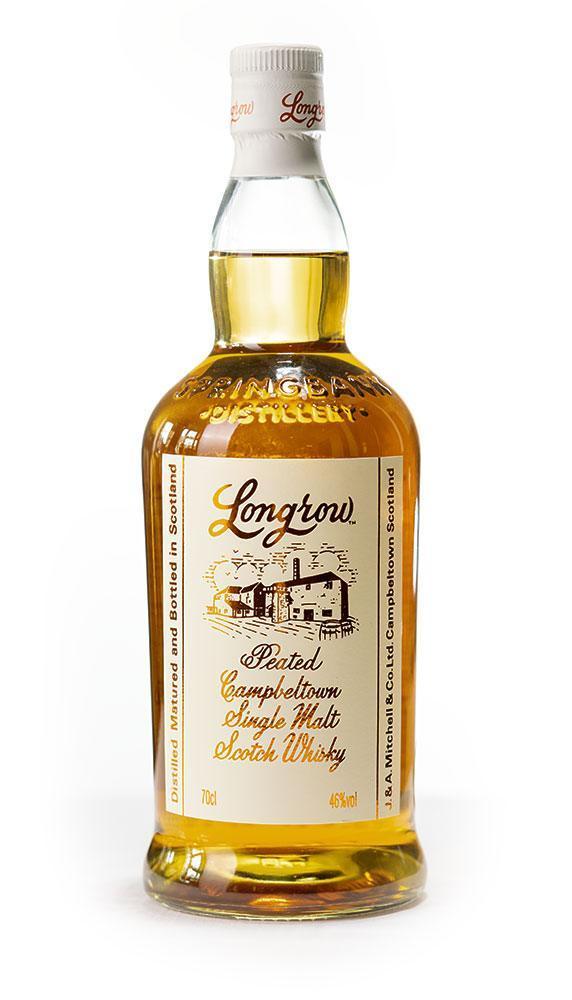 A bottle of Longrow Peated NAS Campbeltown single malt Scotch Whisky 700ml