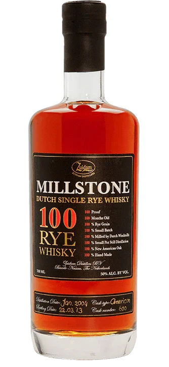 Millstone 100 Single Rye Dutch Whisky 50%
