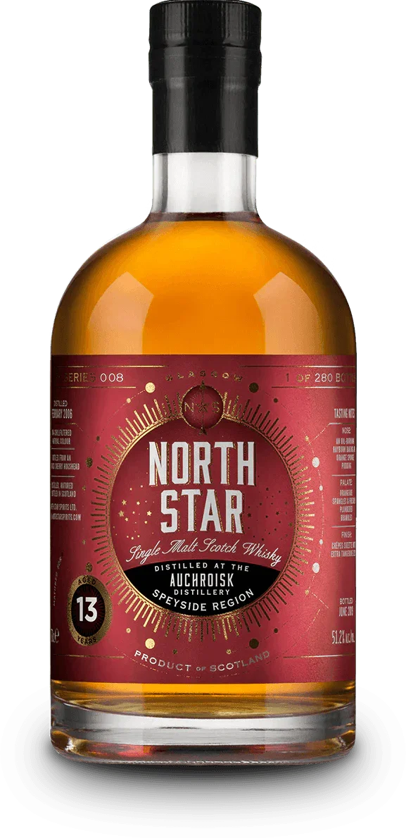 North Star Auchroisk 13 year old 2006 single cask malt scotch whisky