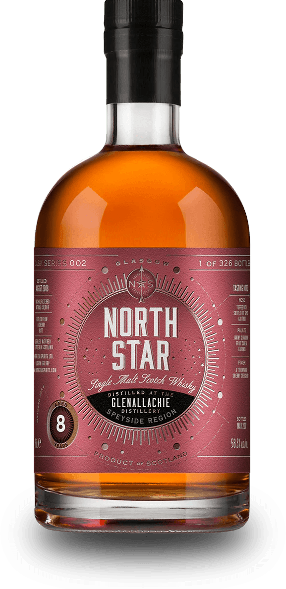 North Star Glenallachie 8 year old (2008) single cask malt scotch whisky