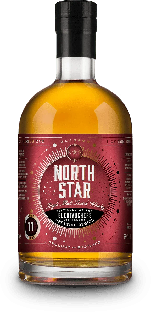 North Star Glentauchers 11 year old 2017 single cask malt scotch whisky