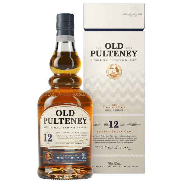 Old Pulteney 12 year old scotch whisky 700ml in gift box