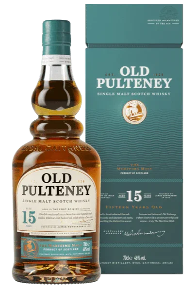 Old Pulteney 15 year old scotch whisky 700ml in gift box