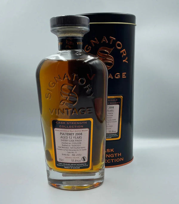 Pulteney 2008 12 Year Old Single Malt Scotch Whisky - Signatory Vintage 700ml