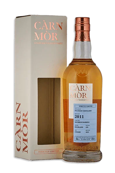 Pulteney 9 year old 2011 carn mor strictly limited scotch whisky