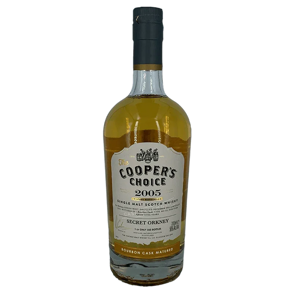 Secret Orkney 15 year old 2005 Coopers Choice single malt scotch whisky 700ml