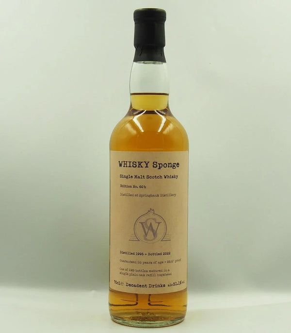 Springbank 1995 26 Year Old Ed. 60b Campbeltown Single Malt - Whisky Sponge 700mL