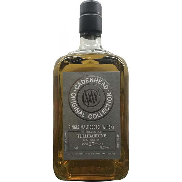 Cadenhead Original Collection Tullibardine 27 year old single malt scotch whisky ex-bourbon ex-rum casks 700ml 46% ABV