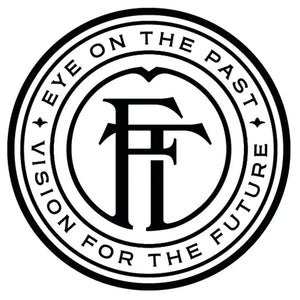 Circular logo with interlocking letters and text: 'EYE ON THE PAST VISION FOR THE FUTURE'