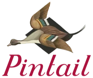 Pintail logo featuring a flying duck illustration above the text 'Pintail' in red cursive.