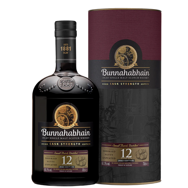 Bunnahabhain 12 Year Old Cask Strength 2023 Islay Single Malt Scotch Whisky 700mL