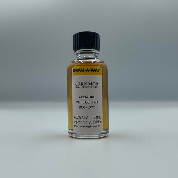 Dram-A-Way Ardmore 13 YO 2009 PX Sherry Cask Carn Mor Scotch Whisky 30mL