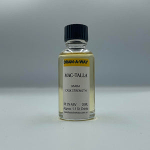 Dram-A-Way Mac-Talla 'Mara' Islay Single Malt Scotch Whisky 30mL