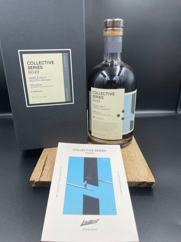 Caskshare Collective Series bottling. Artwork by Radek Liwen. The design is said to be "reminiscent of myself standing in front of the whisky archive's never-ending cabinets."