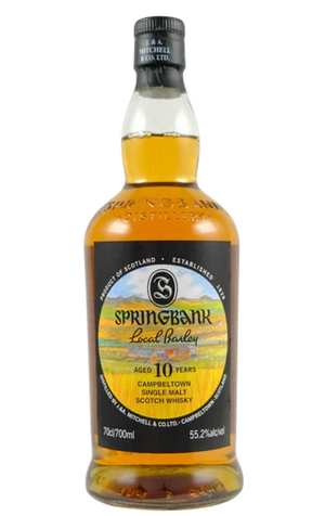 A bottle of Springbank Local Barley 10YO 2025 release