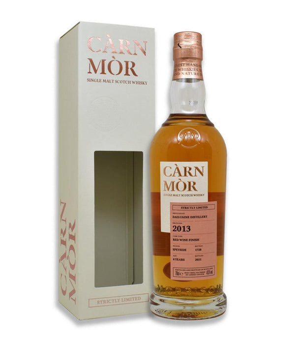 Dailuaine 8 Year Old 2013 (red wine finish) Carn Mor Strictly Limited Scotch Whisky 700ml