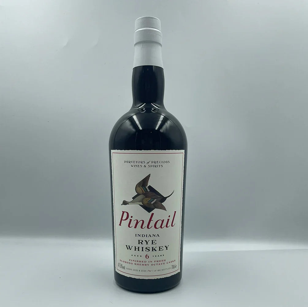 Whiskey Rye Indiana Pintail Indiana Rye 6 YO Oloroso Octave Cask Finished Scotch Whiskey ...
