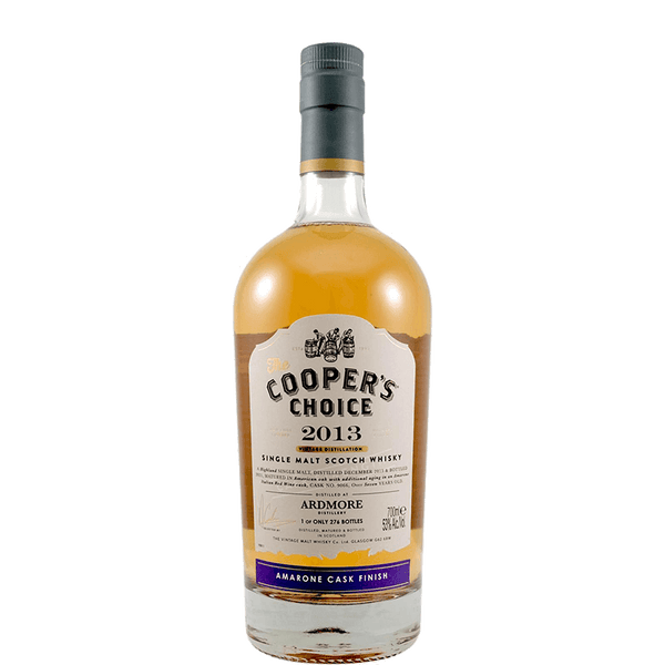 Ardmore 2013 7 year old amarone cask finish by the coopers choice single malt scotch whisky