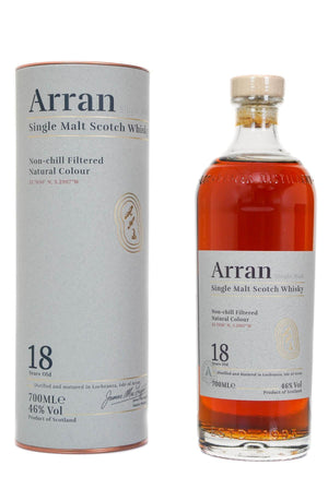 Arran 18 year old single malt scotch whisky 700ml