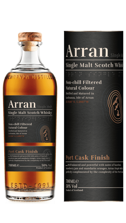 Arran Port Cash Finish single malt scotch whisky 700ml with gift tube