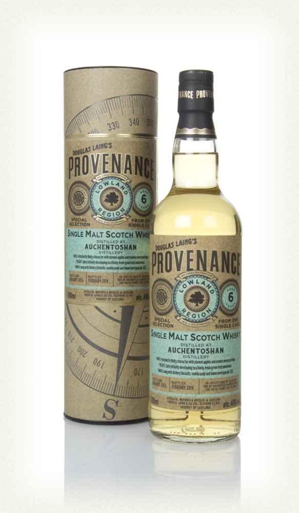 Auchentoshan 6 year old 2013 scotch whisky provenance by douglas laing