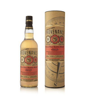 Benriach 10 year old single cask scotch whisky by Provenance and Douglas Laing and co.