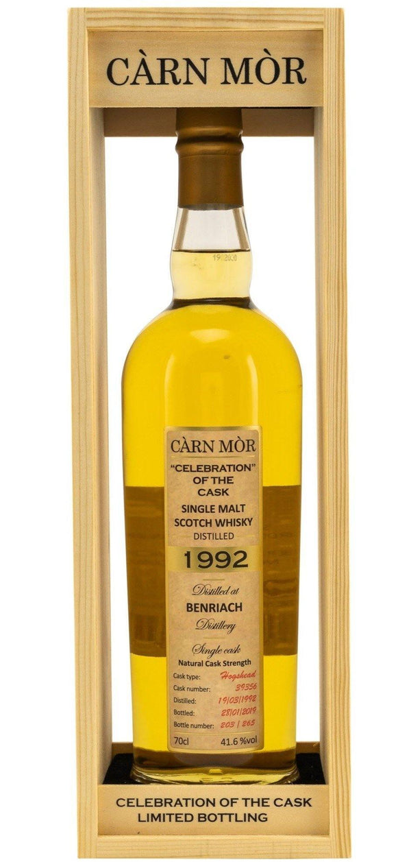 benriach 26 year old 1992 - carn mor celebration of the cask scotch whisky