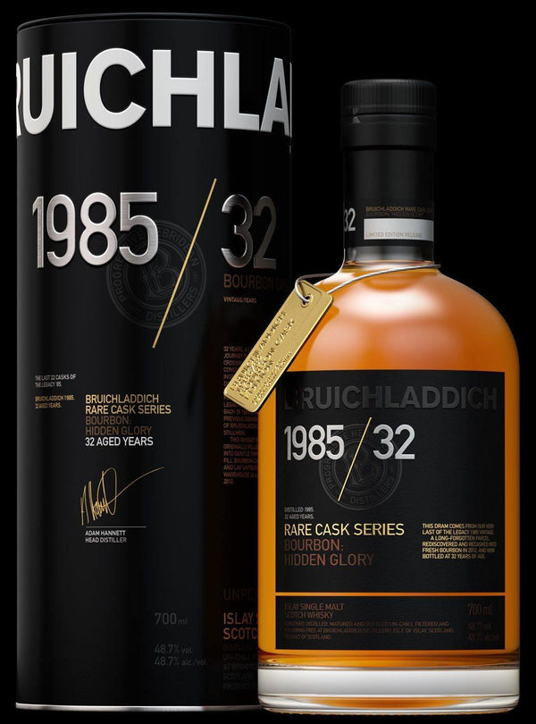 Bruichladdich Rare Cask Series 32 Year old 1985 single malt scotch whisky 700ml