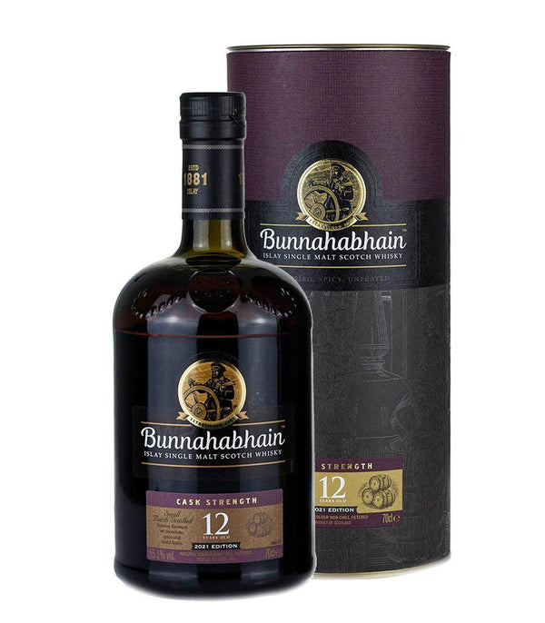 Bunnahabhain 12 Year Old Cask Strength 2021 Islay Single Malt Scotch Whisky 700mL