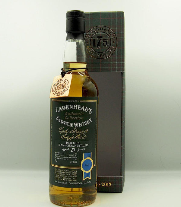 Bunnahabhain 1989 27 Year Old Cadenhead Scotch Whisky 700mL