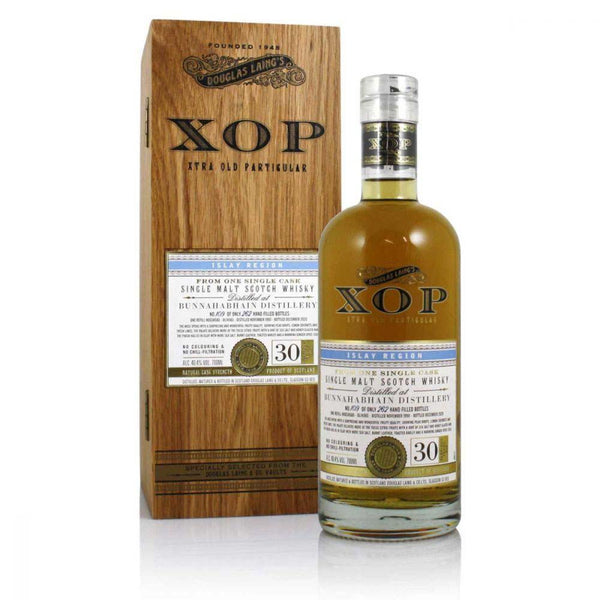 Bunnahabhain 30 year old 1990 Douglas Laing XOP Xtra Old Particular Islay single malt scotch whisky