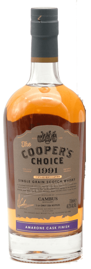 Cambus Amarone Cask Finish 1991 29 year old The Coopers Choice Scotch Whisky 700ml