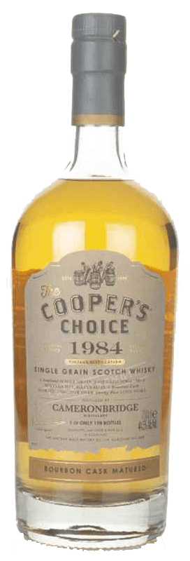 Cameronbridge 1984 35 year old single grain scotch whisky by The Cooper's Choice 700ml