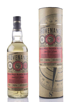 Craigellachie 10 year old 2009 single cask scotch whisky by Provenance and Douglas Laing in gift tube 700ml