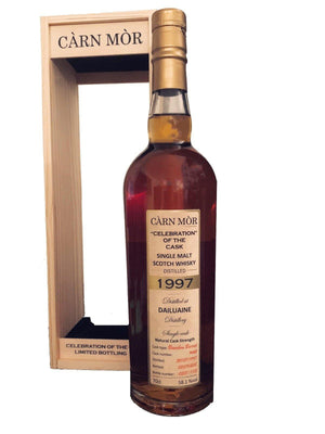 Dailuaine 21 year old 1997 single cask scotch whisky by carn mor celebration of the cask 700ml in wooden gift box